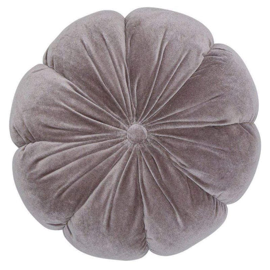 Malini Fleur Taupe Velvet Cushion