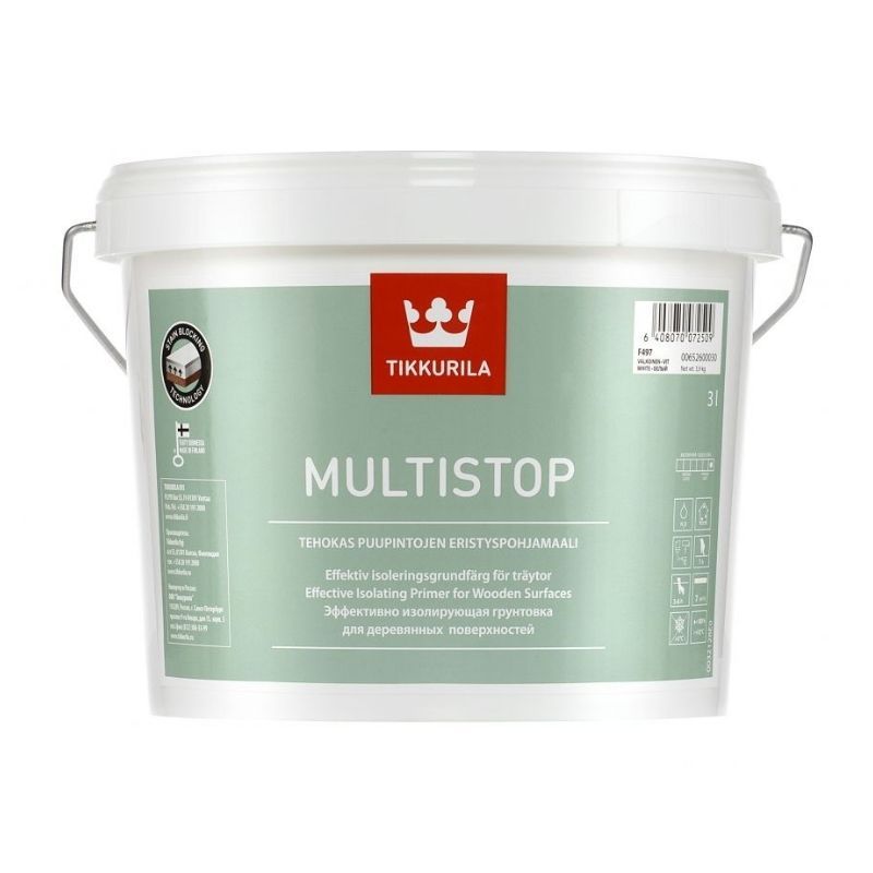 Tikkurila Multistop - Water-Based Wood Primer