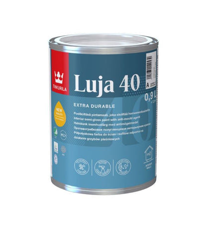 Tikkurila Luja 40 Scrubbable Semi-Gloss for Bathrooms & Wall Tiles - Colour Match