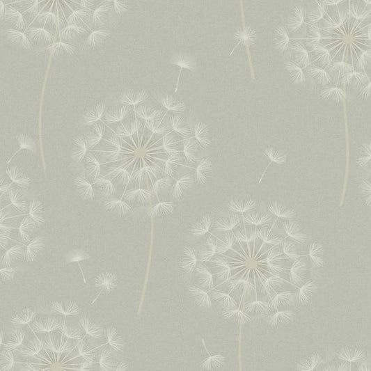 Allora Dandelion Wallpaper Sage Sample