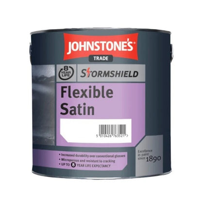 Johnstones Trade Stormshield Flexible Satin- Designer Colour Match Paint - Misty Meadow 1L