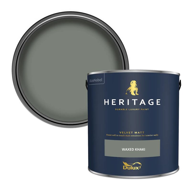 Dulux Heritage Matt Emulsion - Waxed Khaki