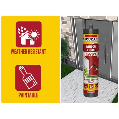 Soudal Window & Door Easy Sealant - White - 290ml