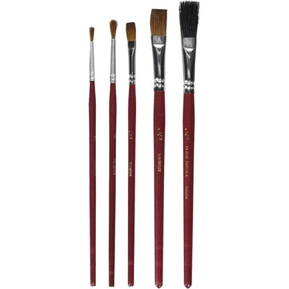 Wooster 5-Piece Camel Hair/Bristle Art Brush Assortment