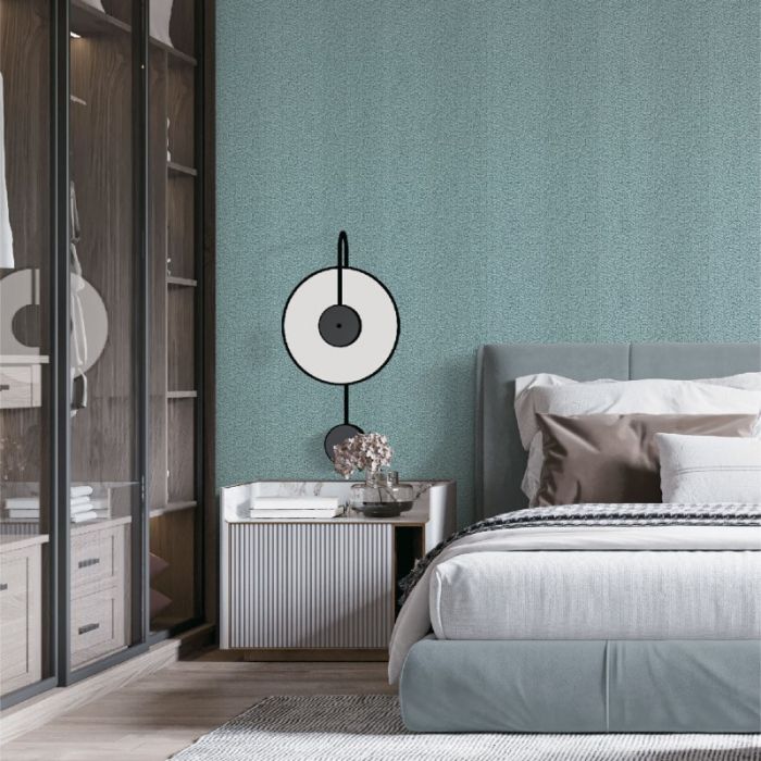 Exclusive Threads Weave Textured Wallpaper Blue