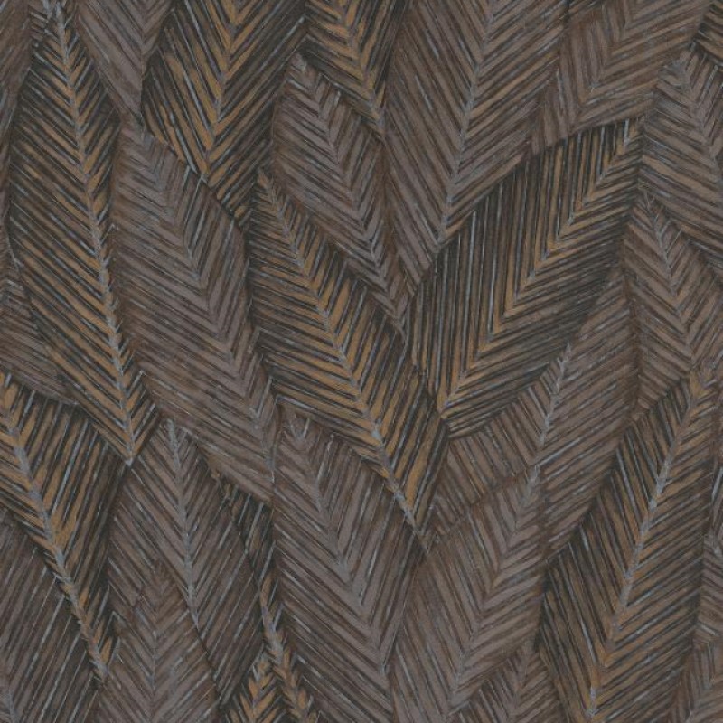 Textured Tropical Leaf Wallpaper