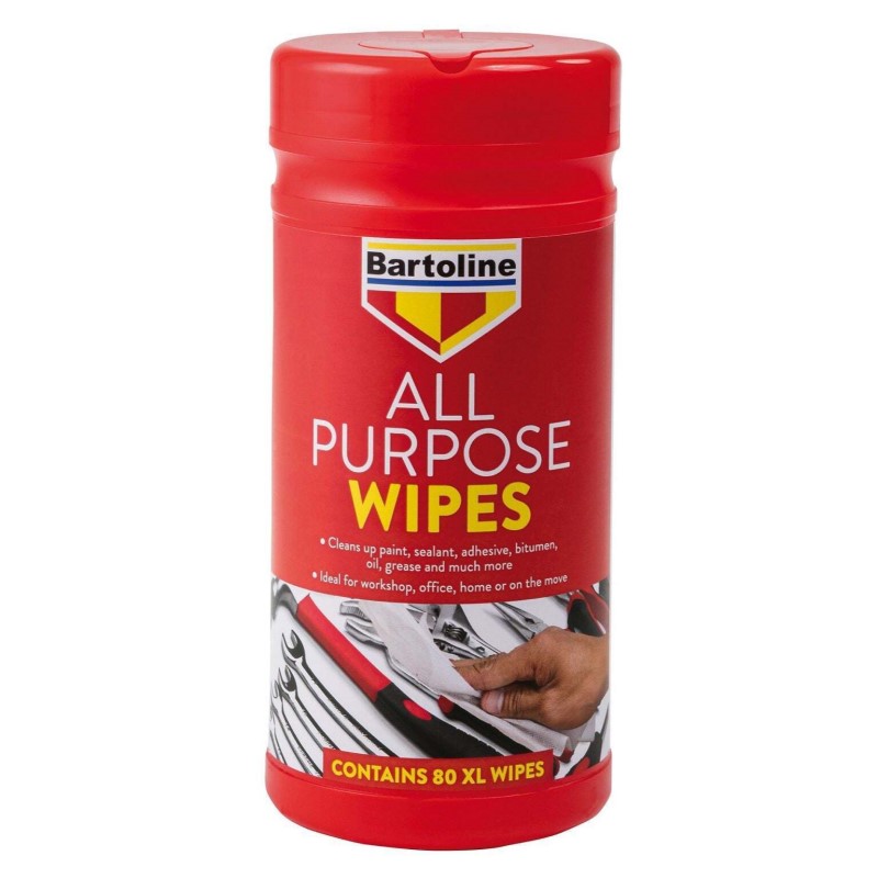 Bartoline All Purpose XL Wipes (Pack of 80)