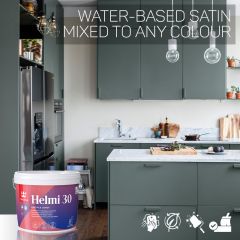 Tikkurila Helmi 30 Water-Based Satin for Woodwork - Colour Match