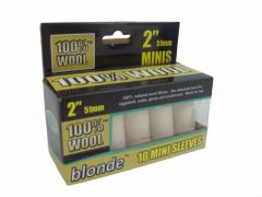 Axus Blonde 2" Mini Roller 100% Natural Wool Pack of 10