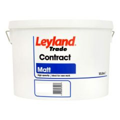 Leyland Trade Contract Matt Paint - Brilliant White/Magnolia