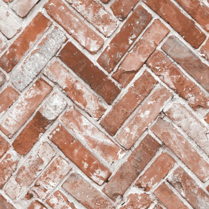 Battersea Brick Wall Effect wallpaper in neutral | I Love Wallpaper