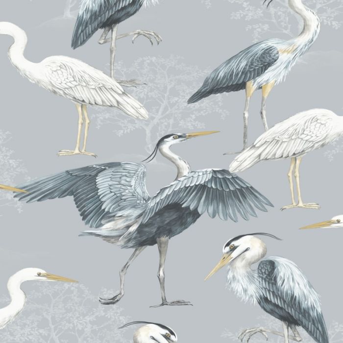 Spoonflower Removable Wallpaper Swatch  Blue Heron India  Ubuy