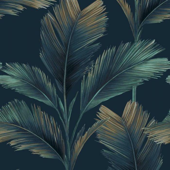 Buy Blue Palm Wallpaper Online In India  Etsy India