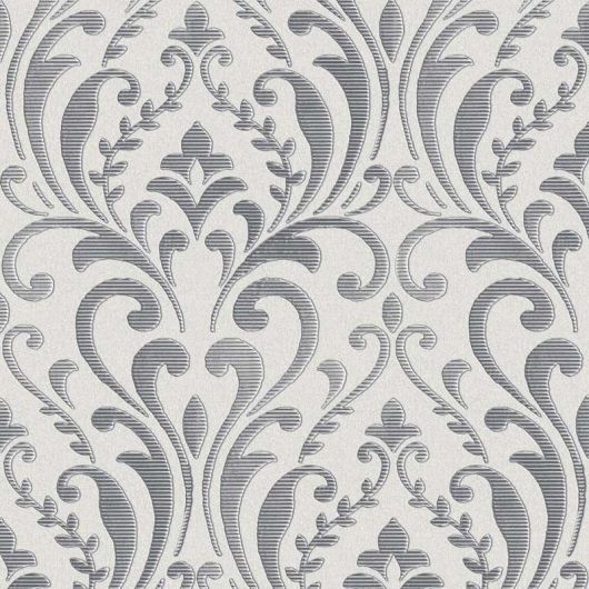 Regal Damask Silver & Grey Wallpaper | Muriva | Decorating Centre Online