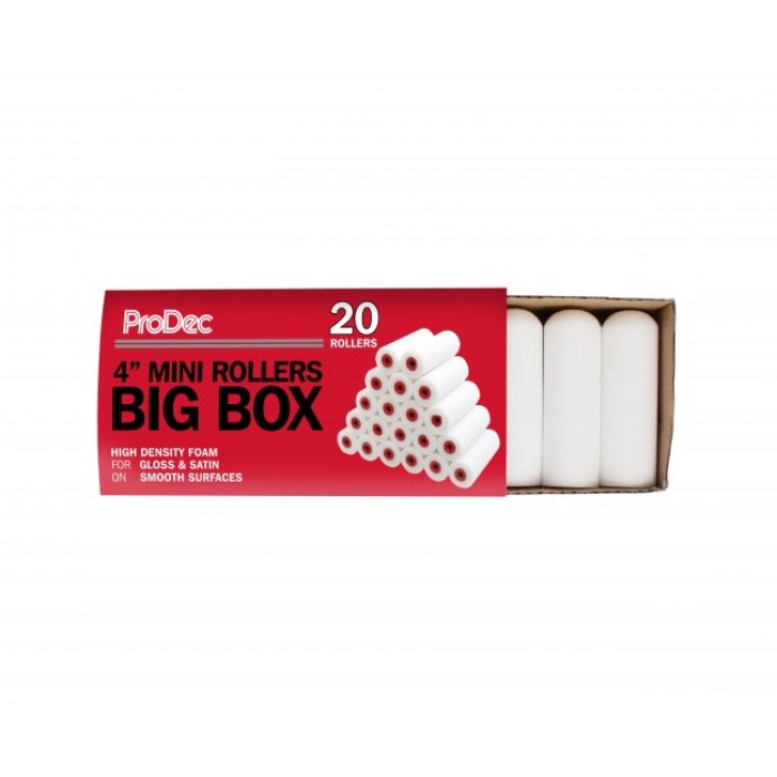 ProDec 4" Mini Roller Trade Box - High Density Foam (Box of 20)