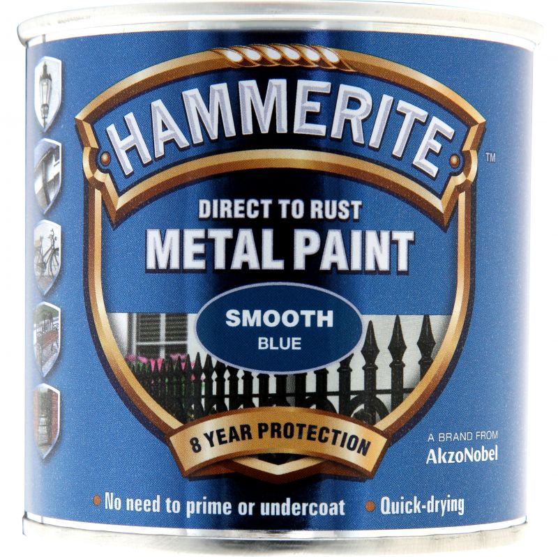 Hammerite Metal Paint Smooth - Blue