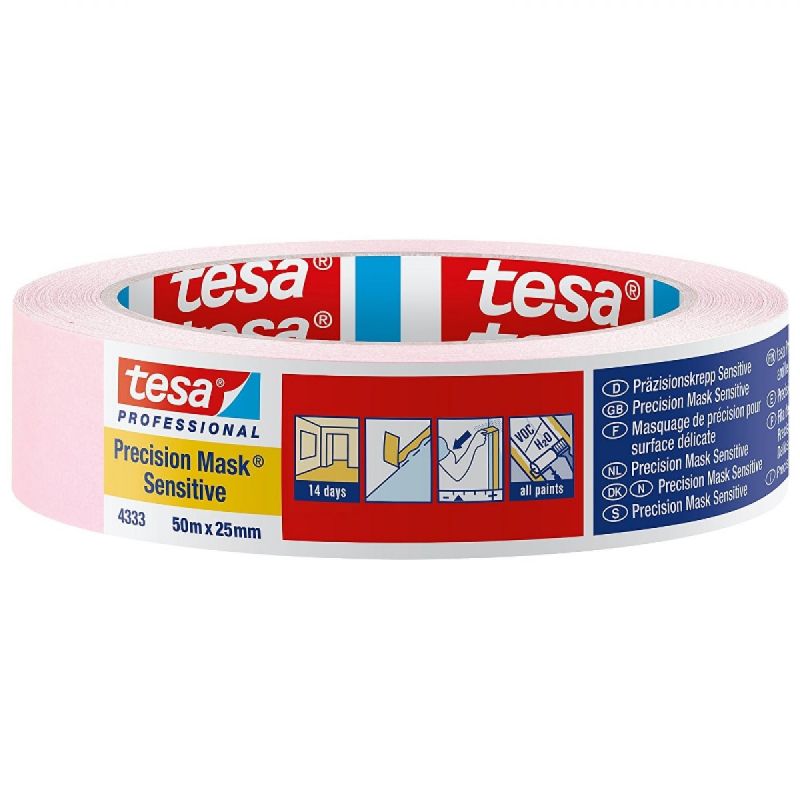 Tesa Pink 4333 Precision Masking Tape Sensitive